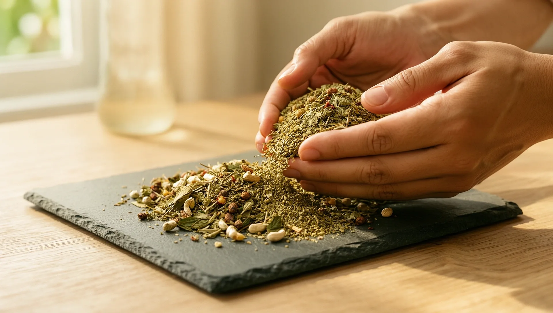 The careful preparation of regional wellness ingredients